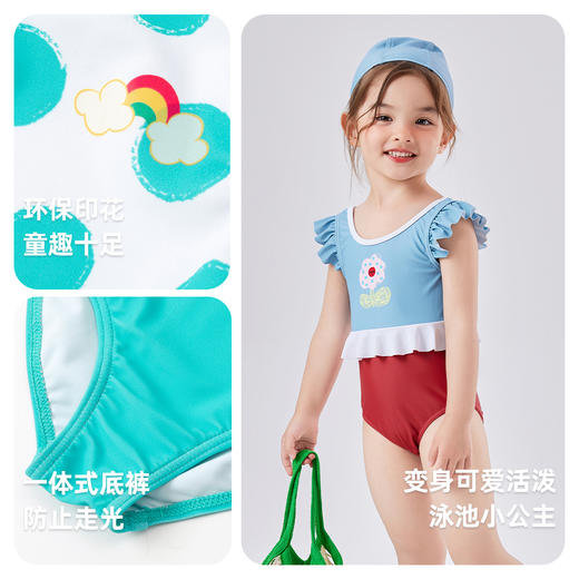 嘟嘟家女童可爱泳衣2025夏季新款小女孩连体泳装夏装女宝游泳衣潮 商品图3