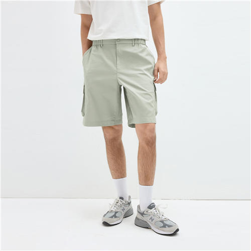 佐丹奴男装25年黑科技凉感工装口袋半松紧腰短裤（冰冰裤）01105217 商品图0