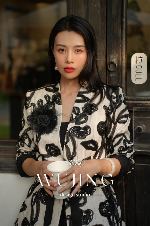 【雾境定制新款】藤蔓织梦 亚麻盘绳绣工艺西装外套 4205049 商品图10