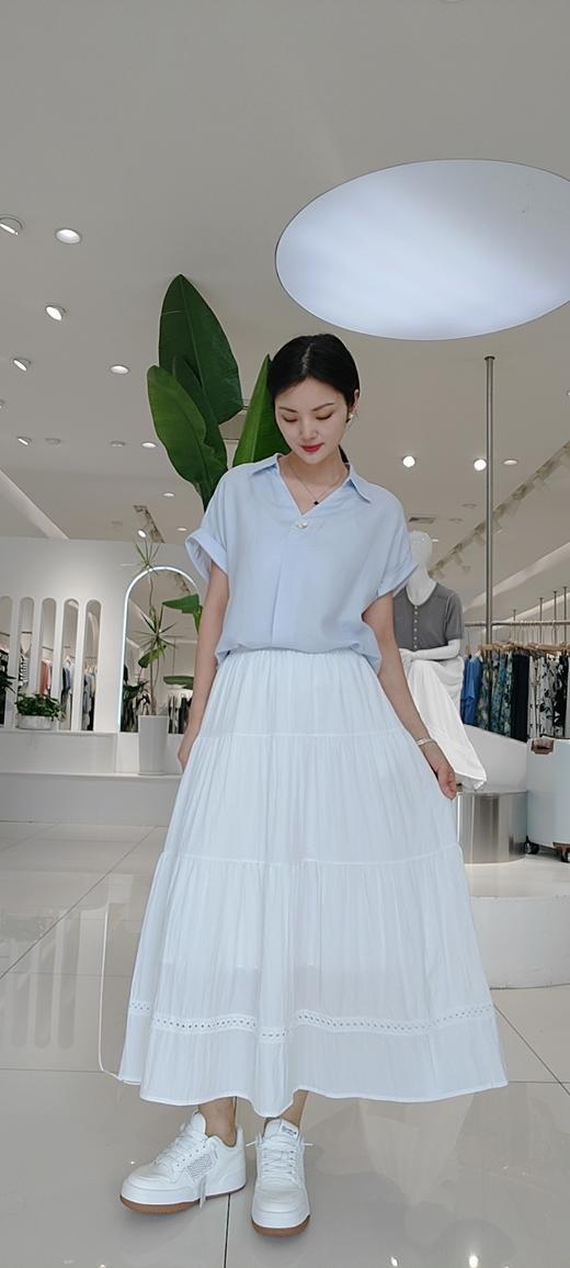 585122翻领天丝棉麻短袖 商品图3