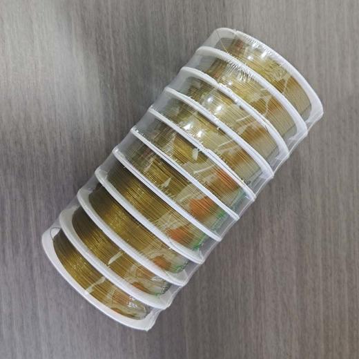0.3mm金色本色钢丝线引线穿珠线 diy手工自制串珠材料编织软线 商品图2
