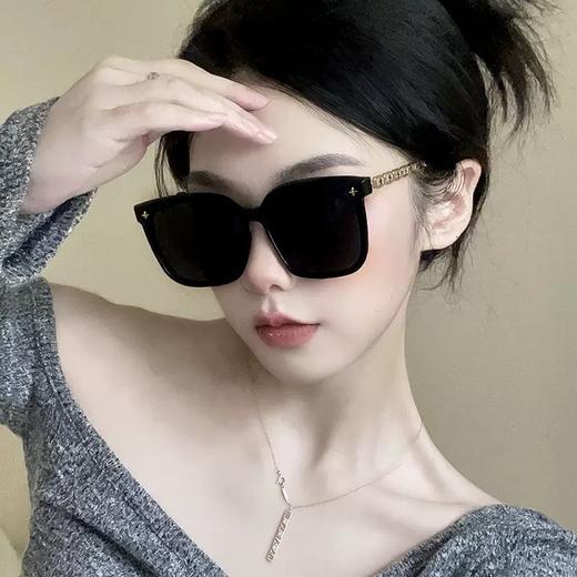 新款墨镜 复古方框墨镜，显瘦又防晒！大脸女孩的时髦救星 女复古方框网红高级感大脸显瘦防晒防紫外线太阳眼镜 商品图2