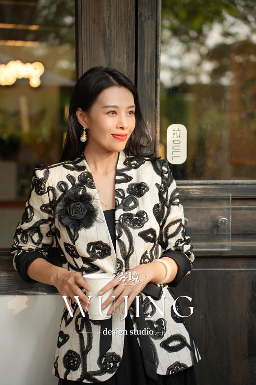 【雾境定制新款】藤蔓织梦 亚麻盘绳绣工艺西装外套 4205049 商品图2