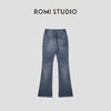 ROMI STUDIO“复古丹宁”斜纹棉质洗水做旧微喇牛仔裤 RWCSXM2390 商品缩略图1