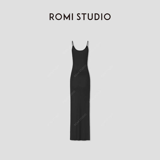 ROMI STUDIO 100%莱赛尔轻柔凉感修身吊带连衣裙 RWCSLT1691 商品图3