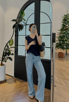 吴宣仪同款MiSi新款天丝超薄炎夏报恩微窄牛仔裤