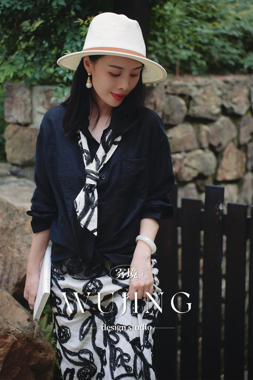 【雾境定制新款】藤蔓织梦 天丝亚麻衬衣 22310 商品图6