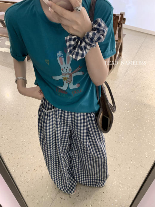 Read Nameless/蓝色格子裤 送格子发圈 2025/7/7 商品图7