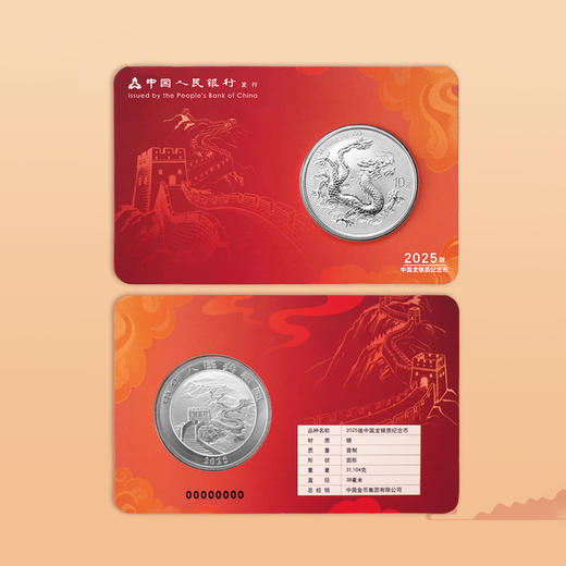 2025中国龙银币首套智能卡币！（龙卡+长城卡） 商品图4