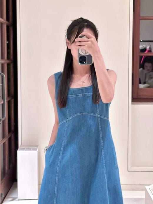 【高品质私服】【IC薄弹力牛仔中长连衣裙】行走间展现优雅与从容的气质，0化学污染：预还原染色工艺G1444-CC【无标出货 介意慎拍】 商品图7