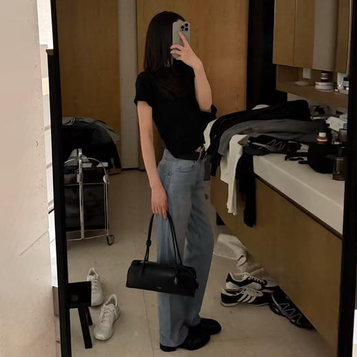 ROMI STUDIO“复古丹宁”朦胧雾感夏季薄款纯棉牛仔裤 RWCSXD1938【发货时间25-30天】 商品图2