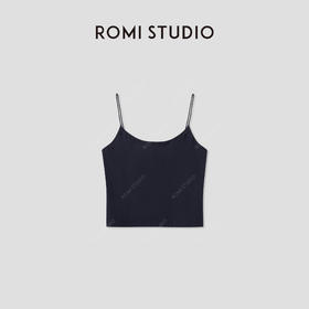 ROMI STUDIO“夏日碎片”高支棉肤感弹力无Bra吊带背心24SST582