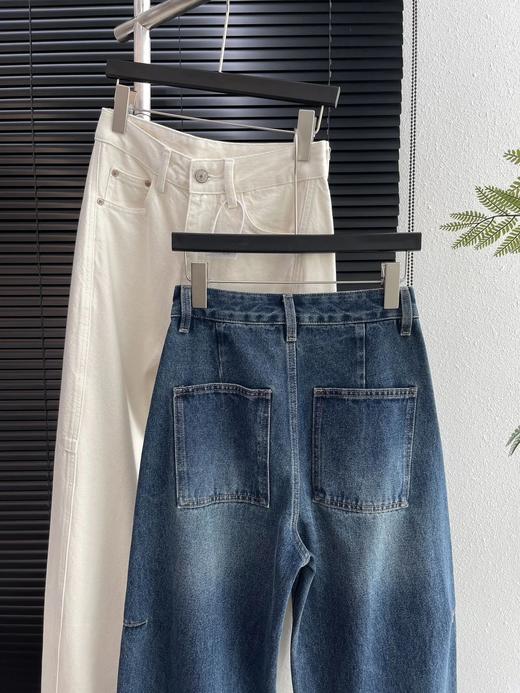 开间同款分割切线休闲百搭宽松牛仔裤 ME901 商品图7