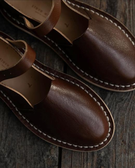 STEVE MONO 植物鞣制手工皮鞋(深棕色) 商品图1