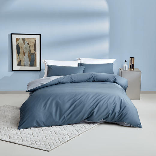 【罗莱100%全棉四件套】罗莱家纺蓝调梦境四件套 200*230cm 商品图0