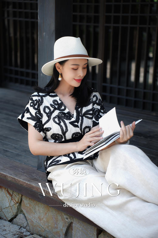 【雾境定制新款】藤蔓织梦 亚麻裤子 22311 商品图9