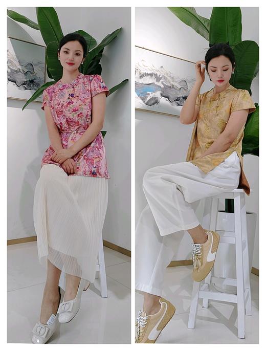 54S622新中式卡袖上衣 商品图1