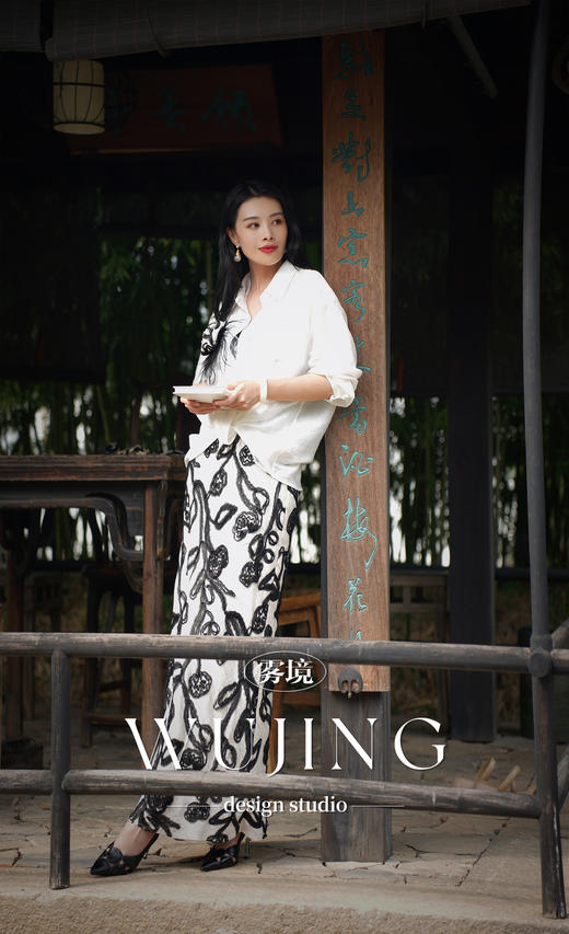 【雾境定制新款】藤蔓织梦 天丝亚麻衬衣 22310 商品图14