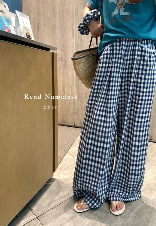 Read Nameless/蓝色格子裤 送格子发圈 2025/7/7 商品图8
