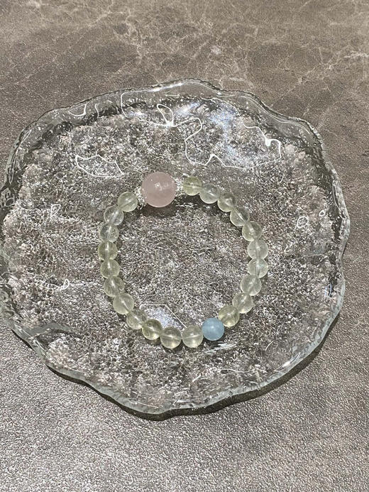 柠檬隔粉海蓝宝手串 商品图5