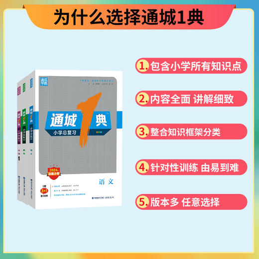 2025版 通城1典.小学总复习 语文数学英语综合提升训练 商品图1