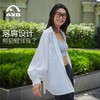 爱暇步轻薄透气防晒衣防晒衬衫女防紫外线宽松外套白色衬衣夏新款A25232NAFS 商品缩略图3