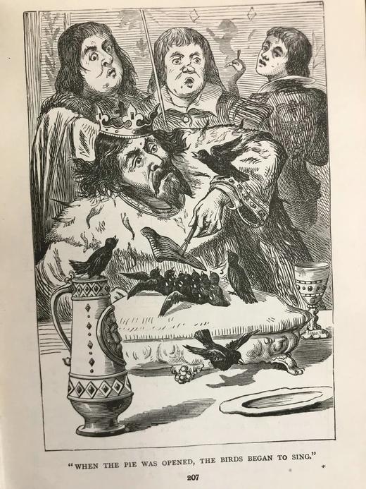 1896年 鹅妈妈童谣与童话集 6幅彩色424幅黑白插图 漆布精装32开 商品图6