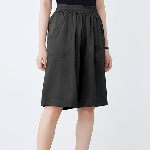 丁摩 真丝高腰短裤宽松显瘦舒适休闲五分裤桑蚕丝裤女25M25 商品图6