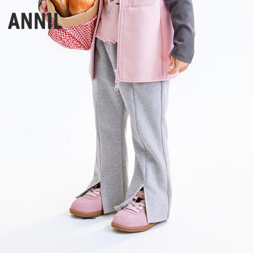 【实体店同款】女童全腰针织长裤秋季新款安奈儿童装XG536093 商品图0