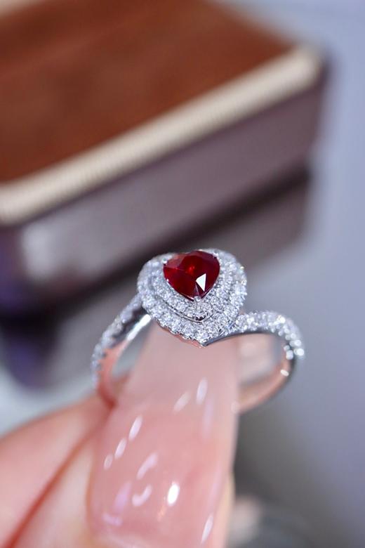 0.5ct刻面红宝石戒指 商品图0