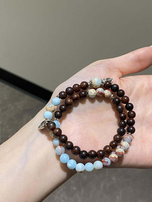 黑花梨➕寿山石 手串 商品图0