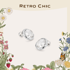 【毛晓彤&刘孜&侯佩岑】Garden of Eden 伊甸园系列  | 弗洛拉水晶白金耳钉