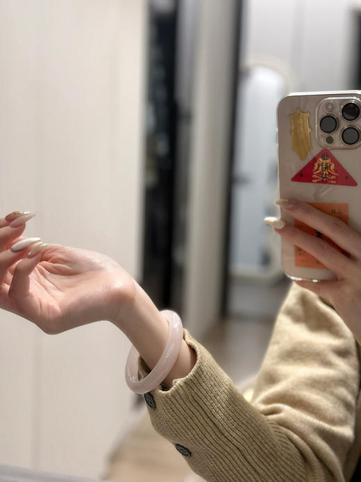 巴基斯坦天然玉石手镯（宽版） 商品图6