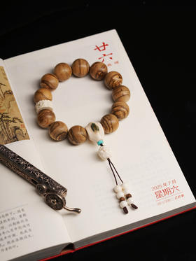 沉香猛犸牙手串