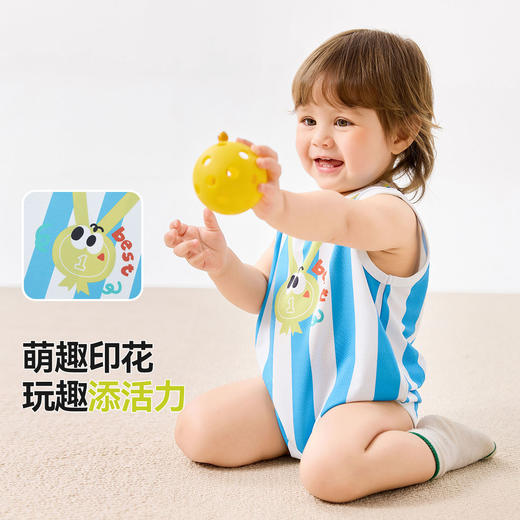 【连体衣】嘟嘟家婴儿连体服宝宝哈衣男女宝爬服幼儿衣服夏季 商品图1