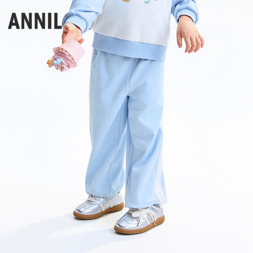 【实体店同款】女童全腰针织长裤秋季新款安奈儿童装XG536134 商品图2