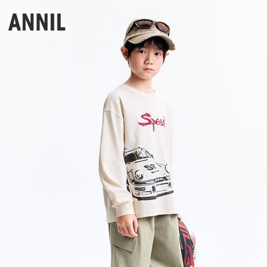 【实体店同款】男童圆领长袖针织衫秋季新款安奈儿童装AB531107 商品图1
