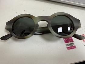 8056597148191 GIORGIO ARMANI 复古圆形偏光太阳镜磨砂灰绿色框眼镜女