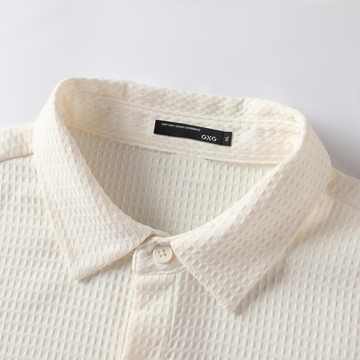 GXG男装秋季简约翻领贴袋户外工装舒适百搭男式休闲长袖衬衫K&C 商品图6