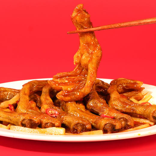 【先炸后卤 软软糯糯】皇佳香卤鸭爪5个装，搭配螺蛳粉绝绝子 商品图4