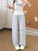 【YW】无忧购天丝亚麻阔腿裤女夏季薄款慵懒宽松高腰直筒垂感显瘦拖地休闲长裤H-1873（截单后3-5天发货） 商品缩略图4