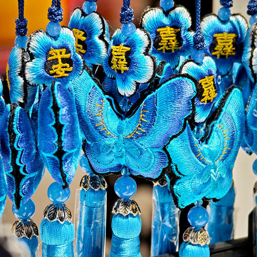 双面绣蝴蝶车挂 商品图0