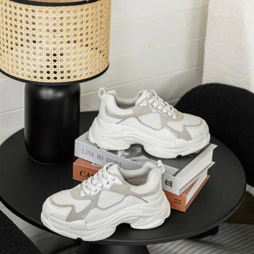 【澳洲品牌】EVERAU女鞋休闲运动鞋老爹鞋牛皮网布面PU发泡底EA5006 商品图4