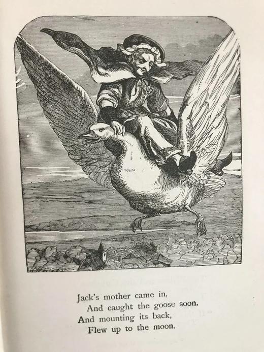 1896年 鹅妈妈童谣与童话集 6幅彩色424幅黑白插图 漆布精装32开 商品图11