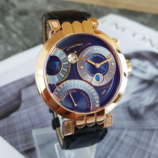 【95新】Harry Winston 海瑞温斯顿Premier 系列200/MAPC41RL.K1自动机械机芯41MM（男款）日期、月份显示、GMT等 240625NJM17 商品图3
