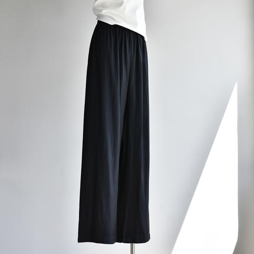 丁摩 【冰冰防晒裤】夏新款女装防晒仿铜氨丝阔腿压褶休闲裤5ZF-C370 商品图7