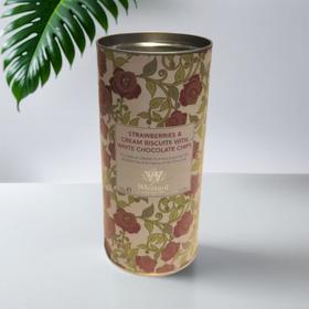 草莓奶油白巧碎片风味饼干 150g/罐