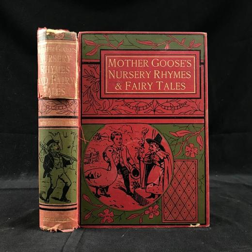 1896年 鹅妈妈童谣与童话集 6幅彩色424幅黑白插图 漆布精装32开 商品图0