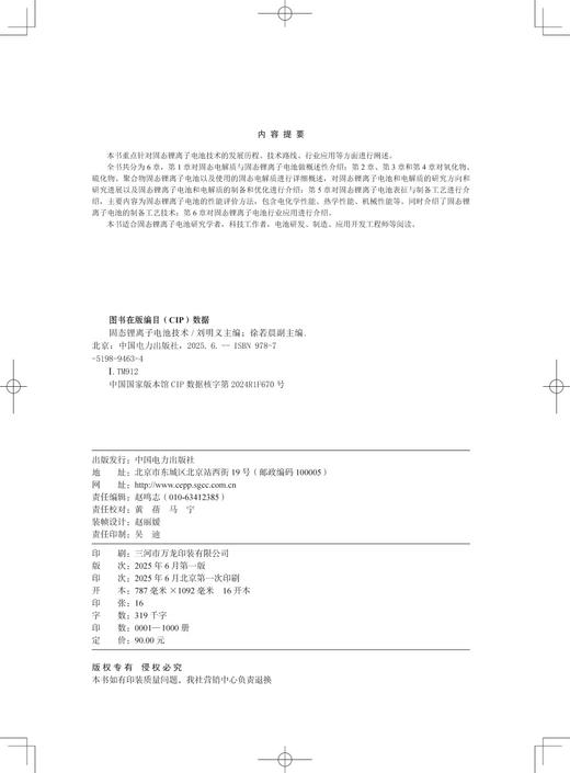 固态锂离子电池技术 商品图3