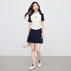 【07/09新品】熙世界休闲运动风时尚套装女2025年夏装新款撞色T恤a字短裙两件套 商品缩略图4